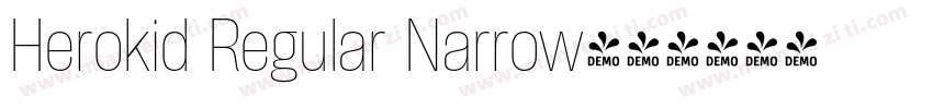 Herokid Regular Narrow字体转换